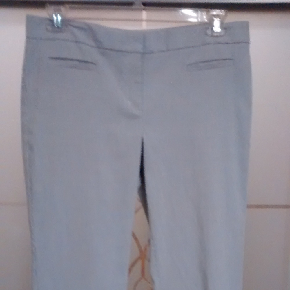 Express Design Striped Black/White Cropped Pants